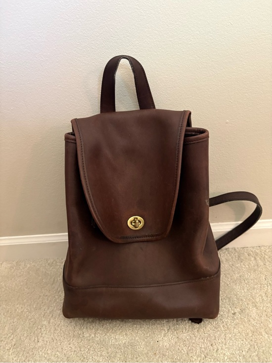 Coach Other - Vintage Brown Leather Coach Backpack